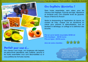 Cire Baume Récréation - Définition des Boucles + Soin des Pointes